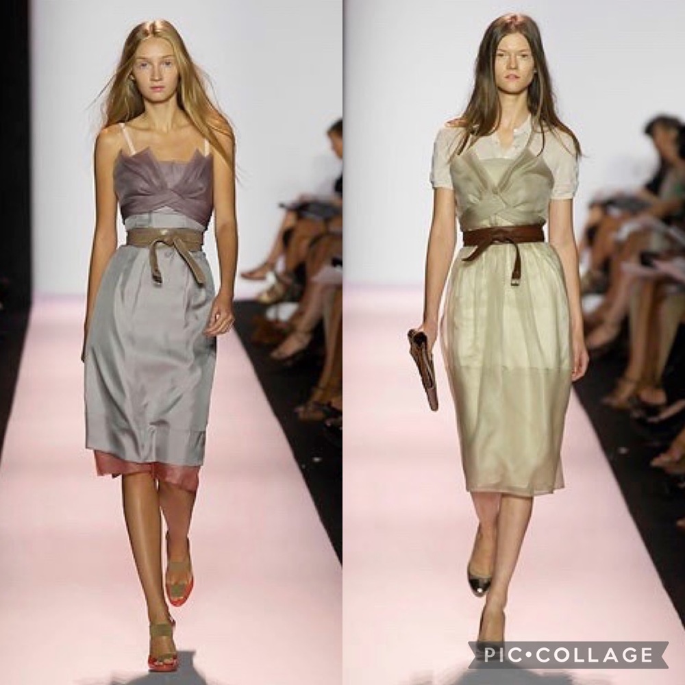 BCBGMax Azria Runway Midi Silk Dress